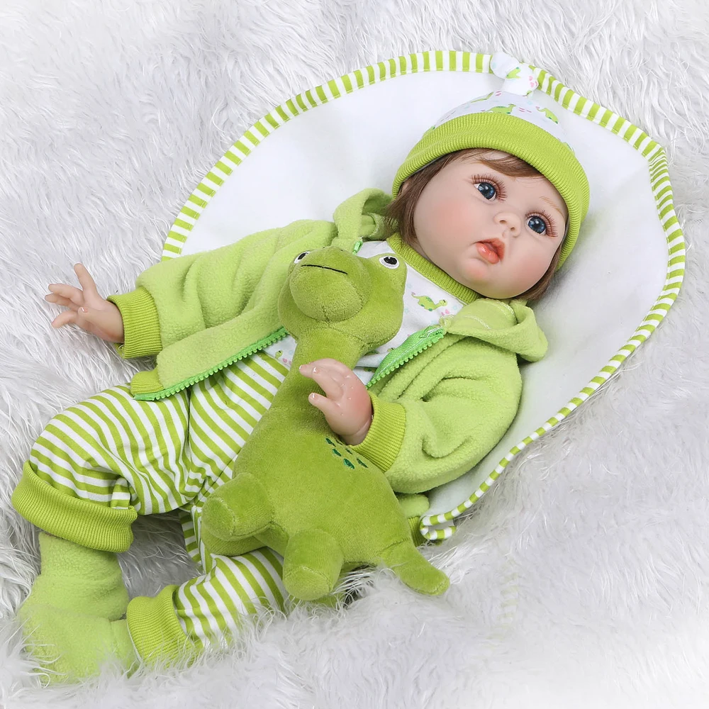 

55CM Soft Silicone Reborn Dolls Baby Realistic Doll Reborn Vinyl Boneca bebes Reborn Doll For Girls DOLLMAI COLLECTION