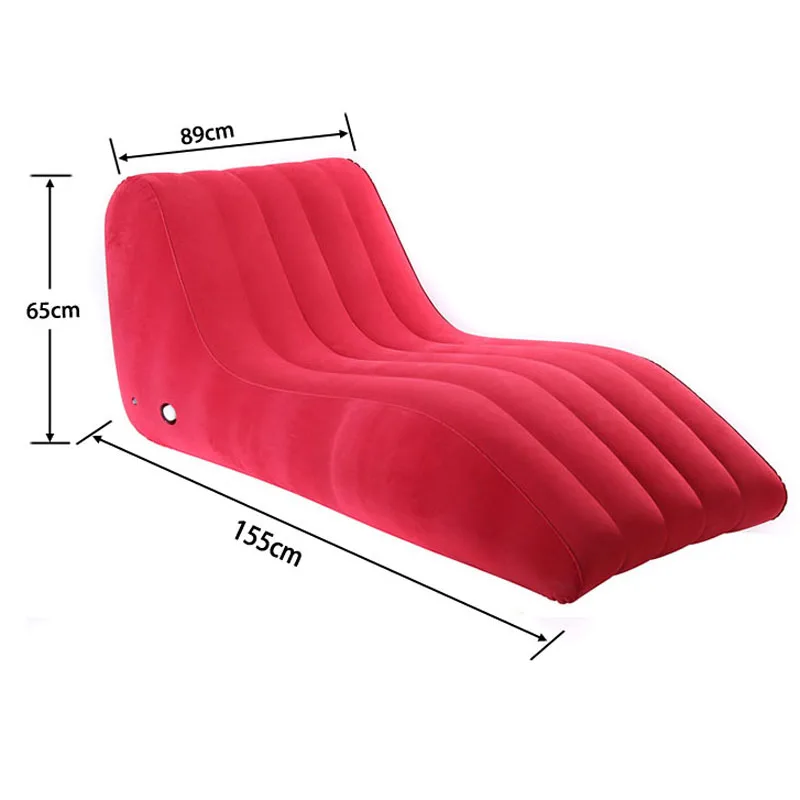 S-Shape Inflatable Sofa Sex Chair Furniture Sex Toys For Couples Adult Games Furniture Cushion Position Love Lounge Chair