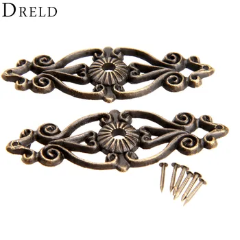 

2Pcs Antique Decorative Corner Bracket for Furniture Wooden Box Feet Corner Protector Furniture Fittings with Screw 63x24mm