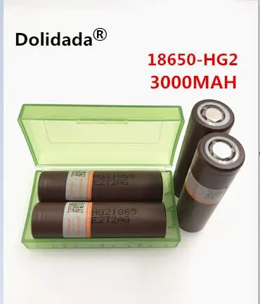 

Dolidada 100% original 18650 battery 3000mah 3.7v rechargeable battery for LG HG2 18650 lithium battery 3.7V 3000 mah