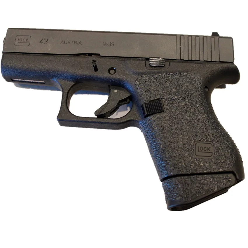 Нескользящая резиновая текстурированная обручная лента перчатка на заказ для Glock 43 кобура подходит для 9 мм пистолетного пистолета аксессуары для журналов