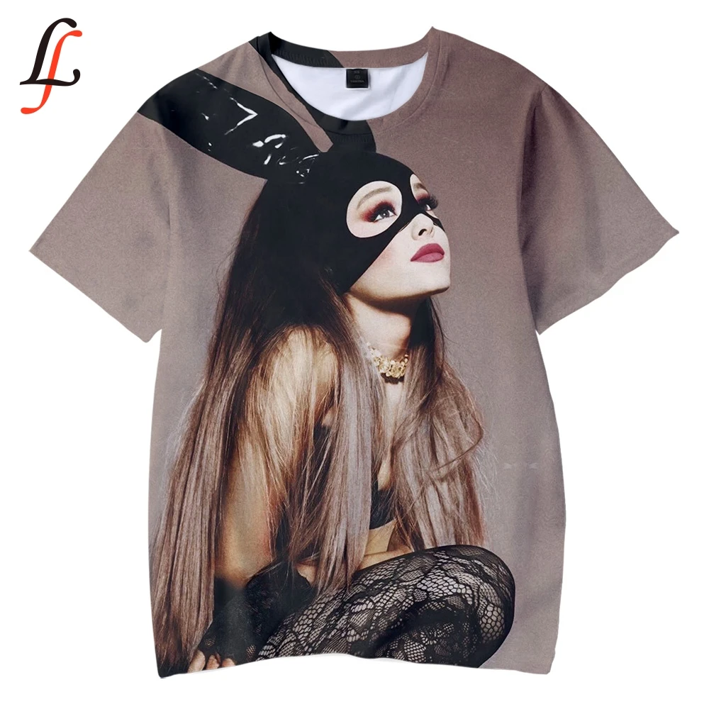 Детская футболка Ariana Grande мягкая с круглым вырезом Kpop Повседневная модная детская