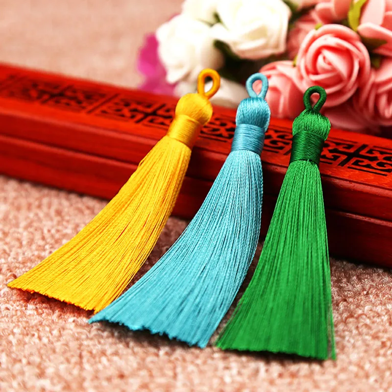 Fashion Tassel Pendant 1PC/1Pair Beautiful Graceful Silk Tassel Unique Handmade Wedding DIY Jewelry Accessories 25 Colors String