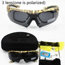 Камуфляжные военные очки 3/5 линзы Поляризационные Баллистические военные солнцезащитные очки армейские пуленепробиваемые очки для стрельбы