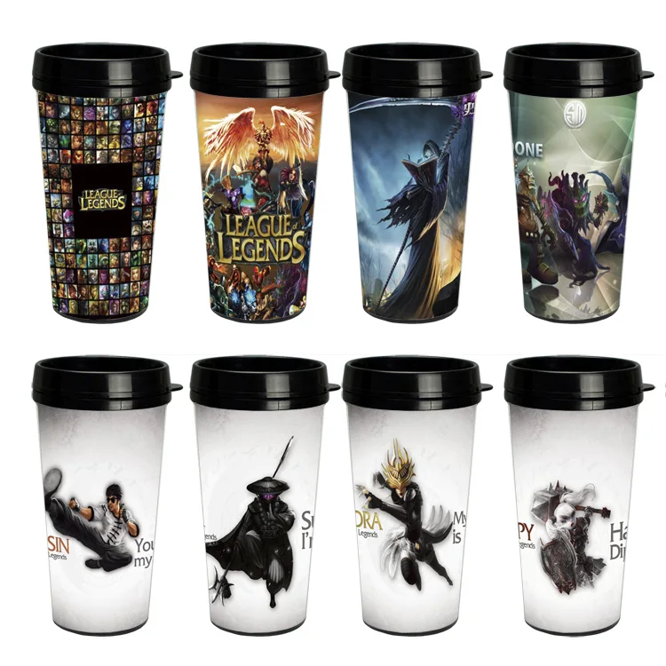 

free shiping 450ml travel mug adversing mug easy for DIY , League of Legends mug,coffee mug which can design by yourselfs
