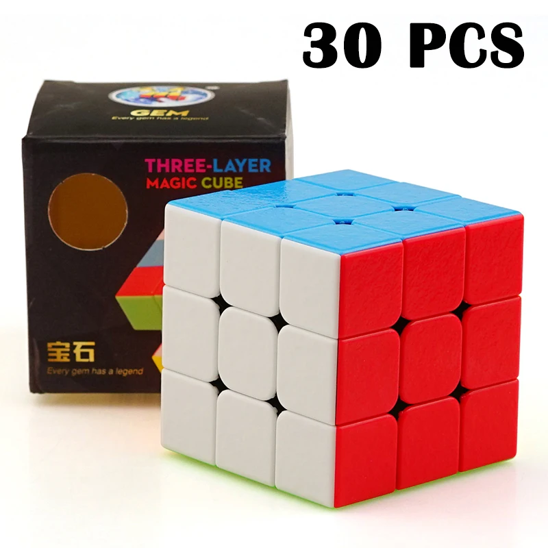 

30PCS ShengShou BaoShi Gem Cubo magico 57mm Speed Smooth Puzzle cube Competition Non sticker Magic cube Education Toys Neo Cube