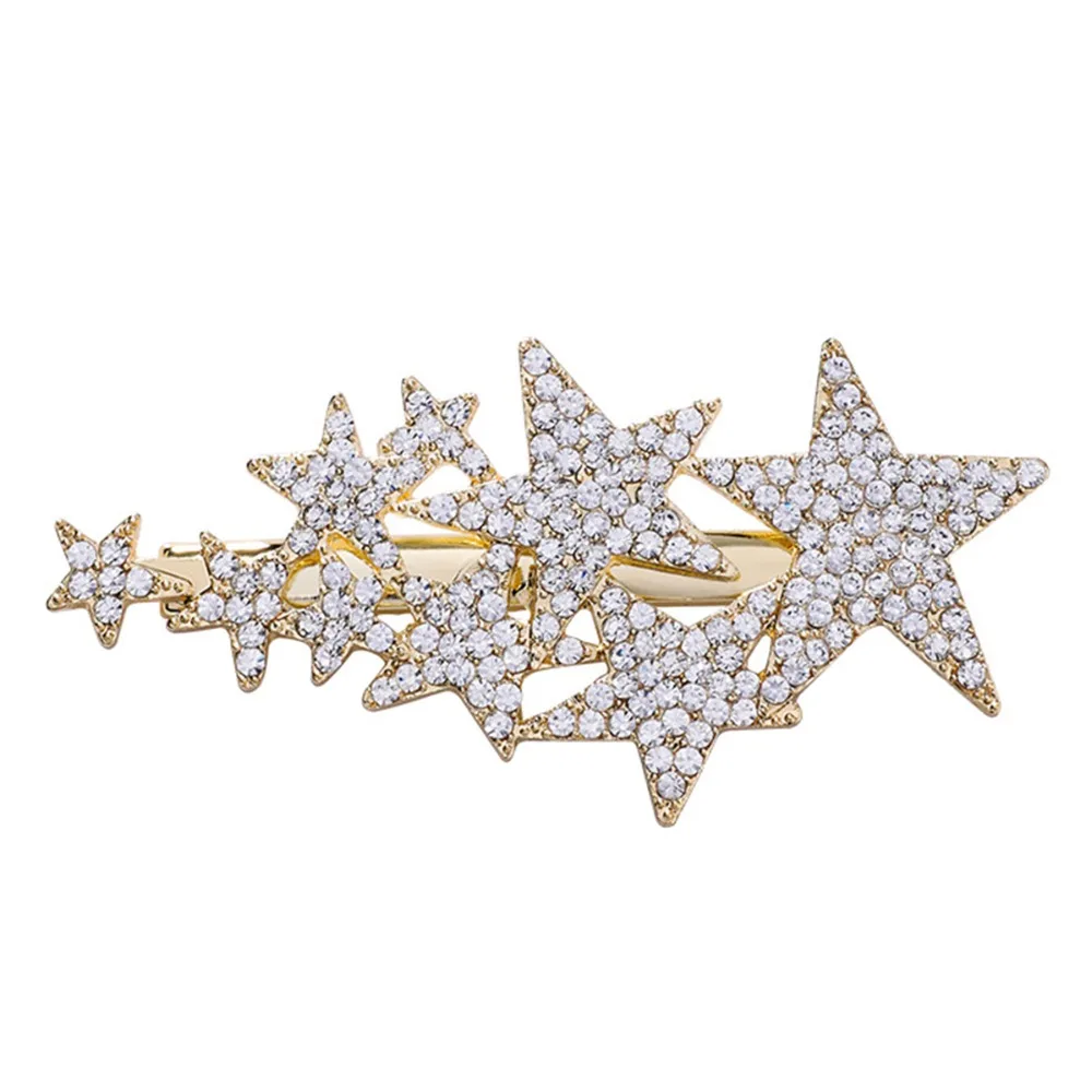 

Crystal Rhinestones Hairpins for Girls Shiny Geometric Rectangle Hair Clips for Women Waterdrop Good