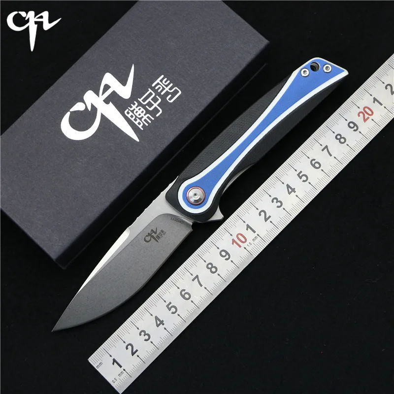

NEW CH3511 Flipper folding knife 154-CM Blade ball bearings G10 + steel handle camping hunting pocket fruit Knives EDC tools