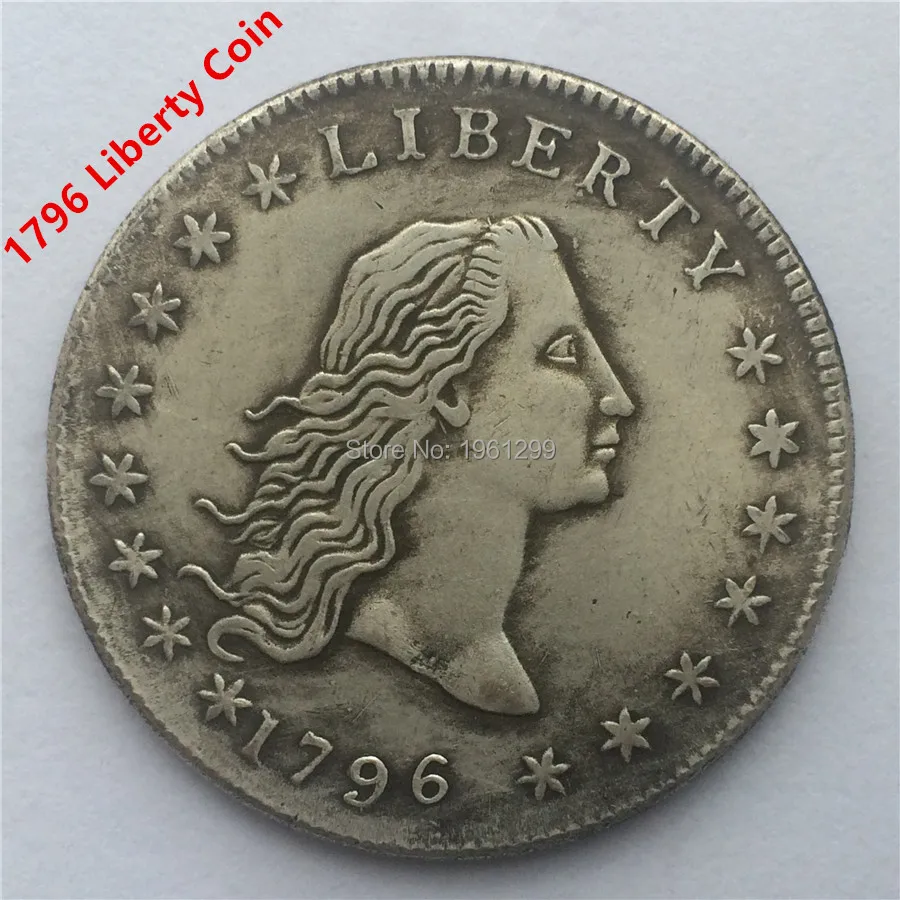 лот, Соединенные Штаты Америки 1796 Liberty Серебряная монета Liberty Кепки большой центов купить на AliExpress