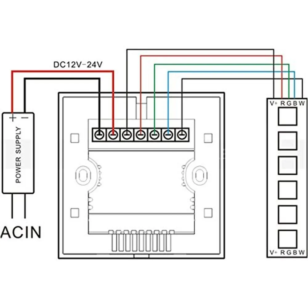 DIY домашнее освещение RGB светодиодный сенсорный переключатель панель контроллер светодиодный диммер для DC12V Светодиодный свет