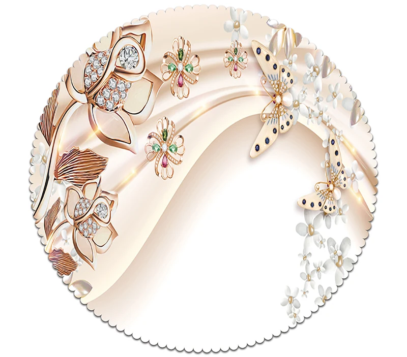 تخصيص 3D سماط الماس فراشة زهرة نمط قابل للغسل القماش رشاقته مستطيلة و جولة مفرش طاولة ل الزفاف