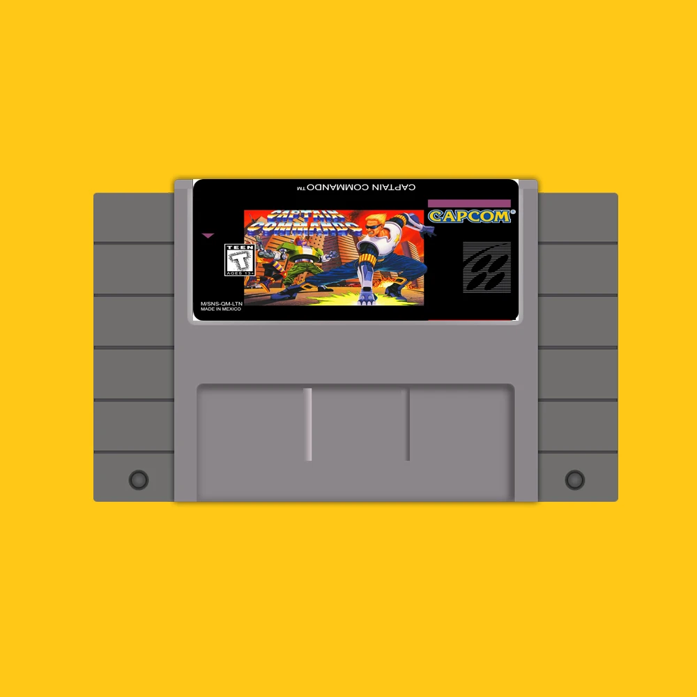 

Captain Commando 46 Pin 16 Bit Grey Game Card For USA NTSC Game Player