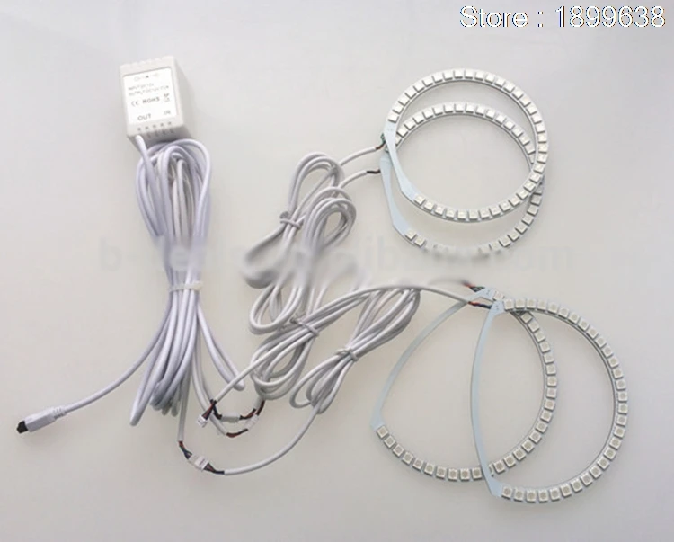 Для mazda 3 2003 2004 2005 2006 2007 2008 2009 RGB светодиодный фар колец halo ангел демон глаза с