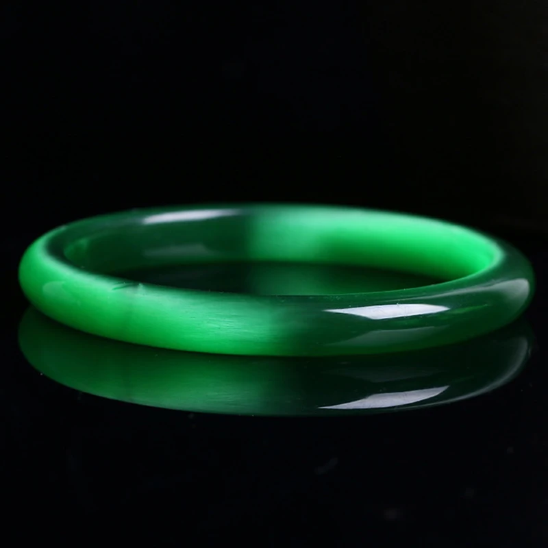 Настоящий яркий зеленый натуральный камень кошачий глаз, Кристальный браслет для женщин, подарок на удачу, помощь браку, Кристальный браслет, ювелирное изделие, JoursNeige