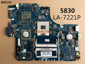 

KEFU Free Shipping For Acer 5830 5830TG LA-7221P Laptop Motherboard MB.RHJ02.001 Tested perfect working