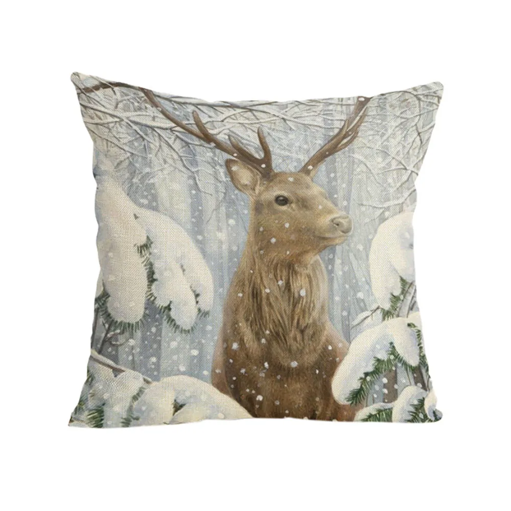 

Dropship Merry Christmas ornaments party wedding supplies soft reindeer Pillow Cases Xmas ornaments for home New year 9 patterns