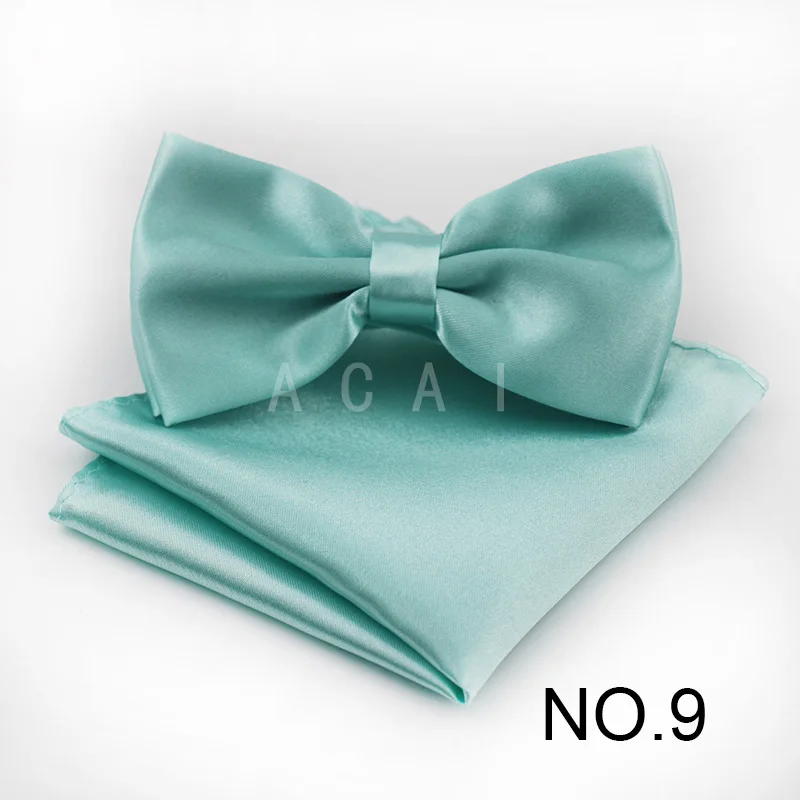 Модные Для мужчин шеи галстук комплект полиэстер галстуки для Для мужчин карман square22* 22 см свадебные полиэстер бабочка платок с бантом - Цвет: WMT09