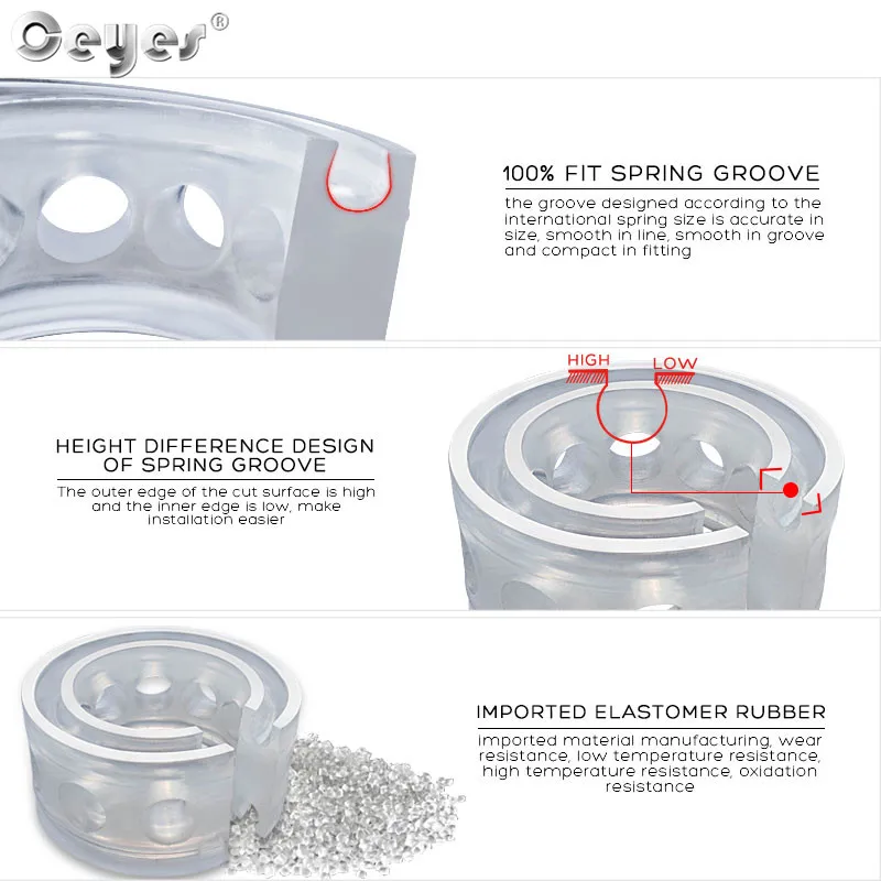 Ceyes Auto Buffer Avtobafery coche Bafery suspensión amortiguador primavera parachoques accesorios de diseño AutoBuffers de goma