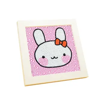 

Rabbit DIY 5D Round Diamond Painting Mosaic Picture Cross Stitch Kit Embroidery Handmade Home Decor With Frame Kids Children Gif