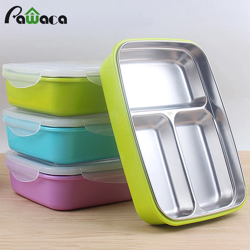 

Stainless Steel Lunch Box Food Containers Bento Box with Compartments Portable Lunchbox Food Storage Box for Food Kids Picnic