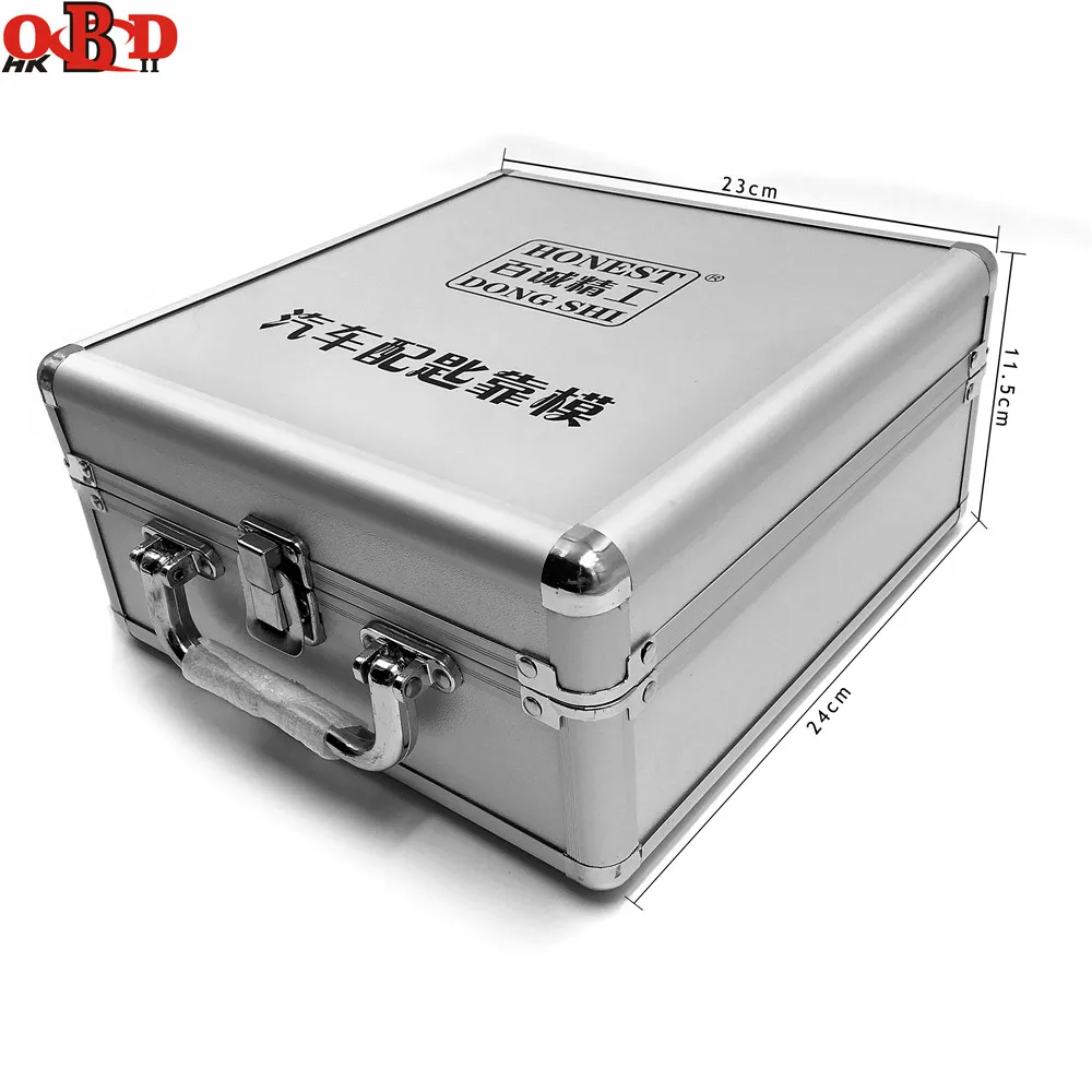 US $125.01 Hkobdii 10 Kinds Auto Locksmith Tools Car Key Moulds For Key Profile Duplicating Moulding Tool Set