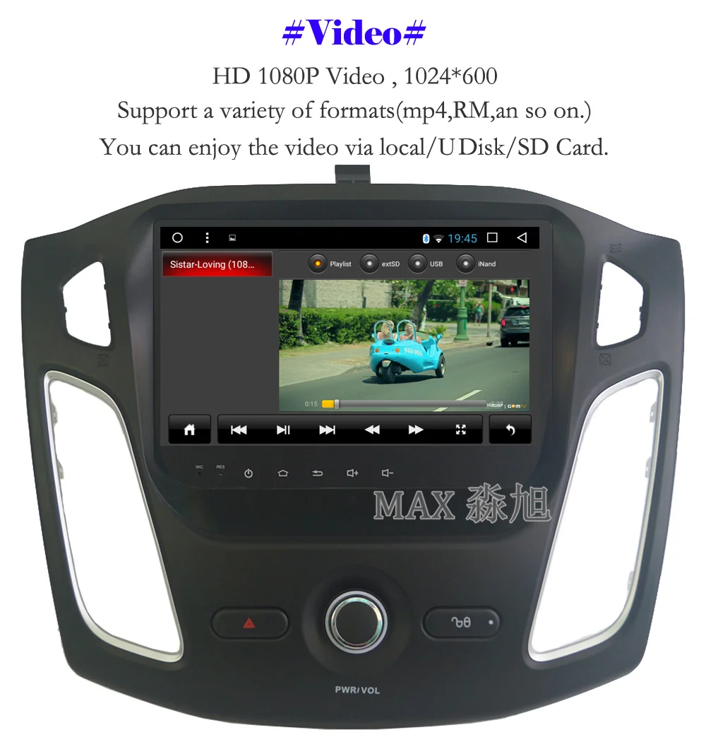 Best MAX 2G 32G Android 8.1 Car DVD Player for Ford Focus 3 2012 2013 2014 2015 Car Radio RDS Navigation System Map 4G WiFi SWC BT 7