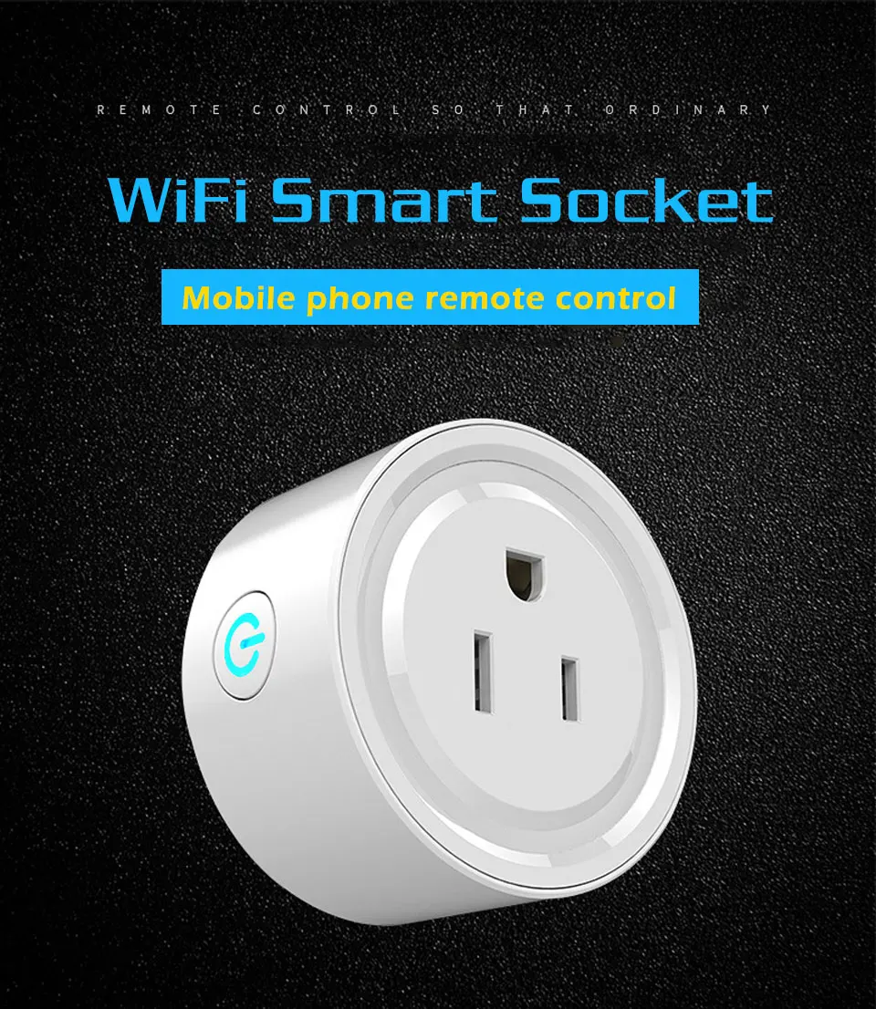 USA Smart Socket Wifi Wireless APP Remote Power Switch Home Power Plug for Amazon Alexa Google Wireless Outlet Voice Intelligent (5)