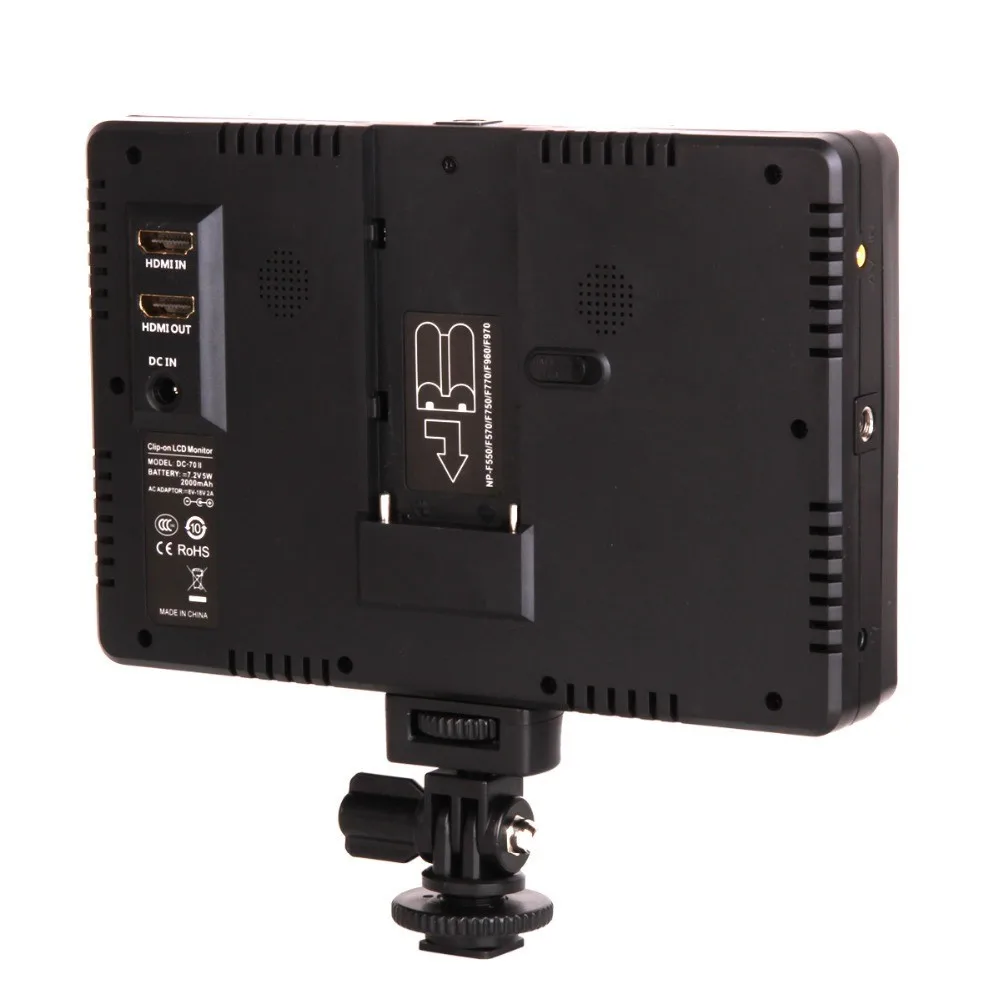 ЖК монитор Viltrox с цветным зажимом 7 дюймов HD HDMI AV вход 1024x600 для цифровых зеркальных