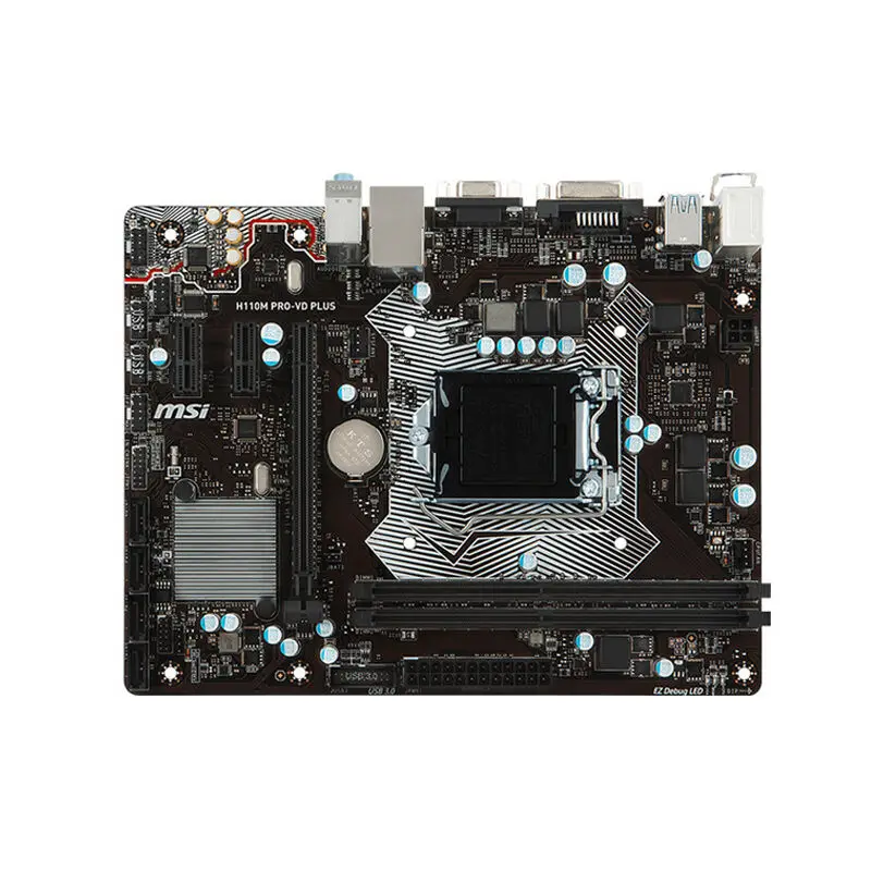

MSI H110M PRO-VD PLUS desktop gaming computer motherboard LGA1151 interface