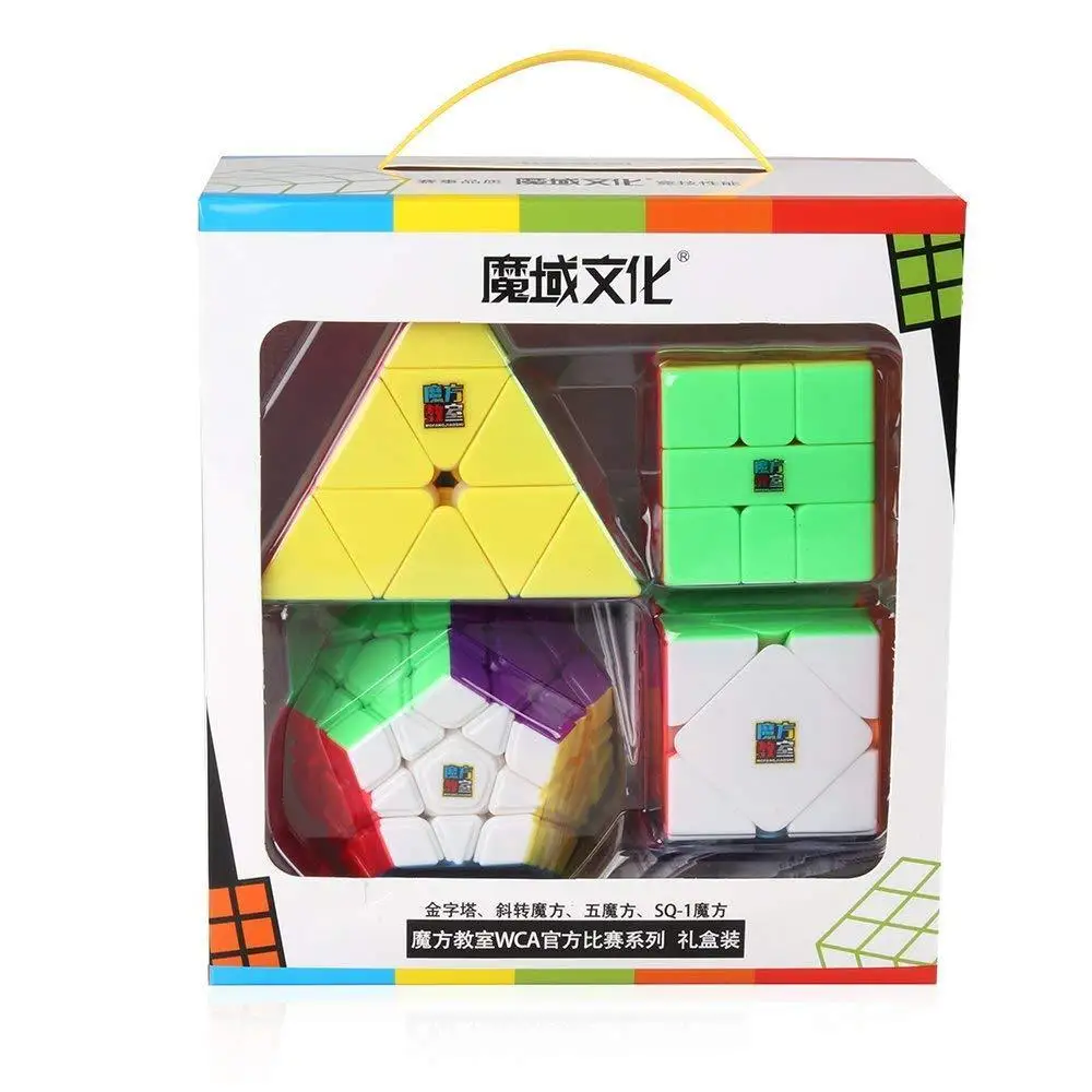 

Moyu Speed Cube Bundle Megaminx Pyramid Skew Square-1 Stickerless Magic Cube