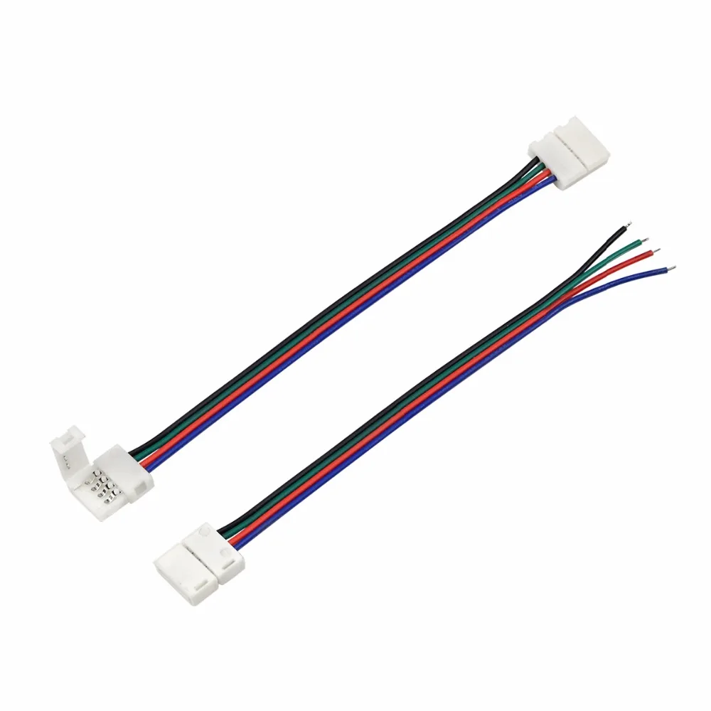 5Pcs 4Pin 10mm 5050 SMD RGB LED Strip light accessories for SMD 5050