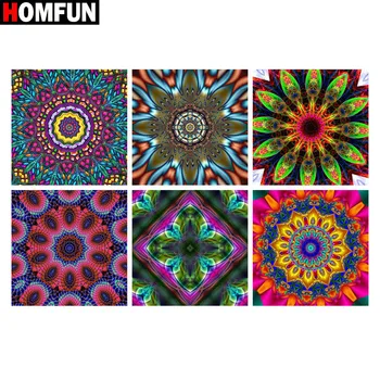 

HOMFUN Full Square/Round Drill 5D DIY Diamond Painting "Mandala flower" 3D Embroidery Cross Stitch 5D Home Decor Gift