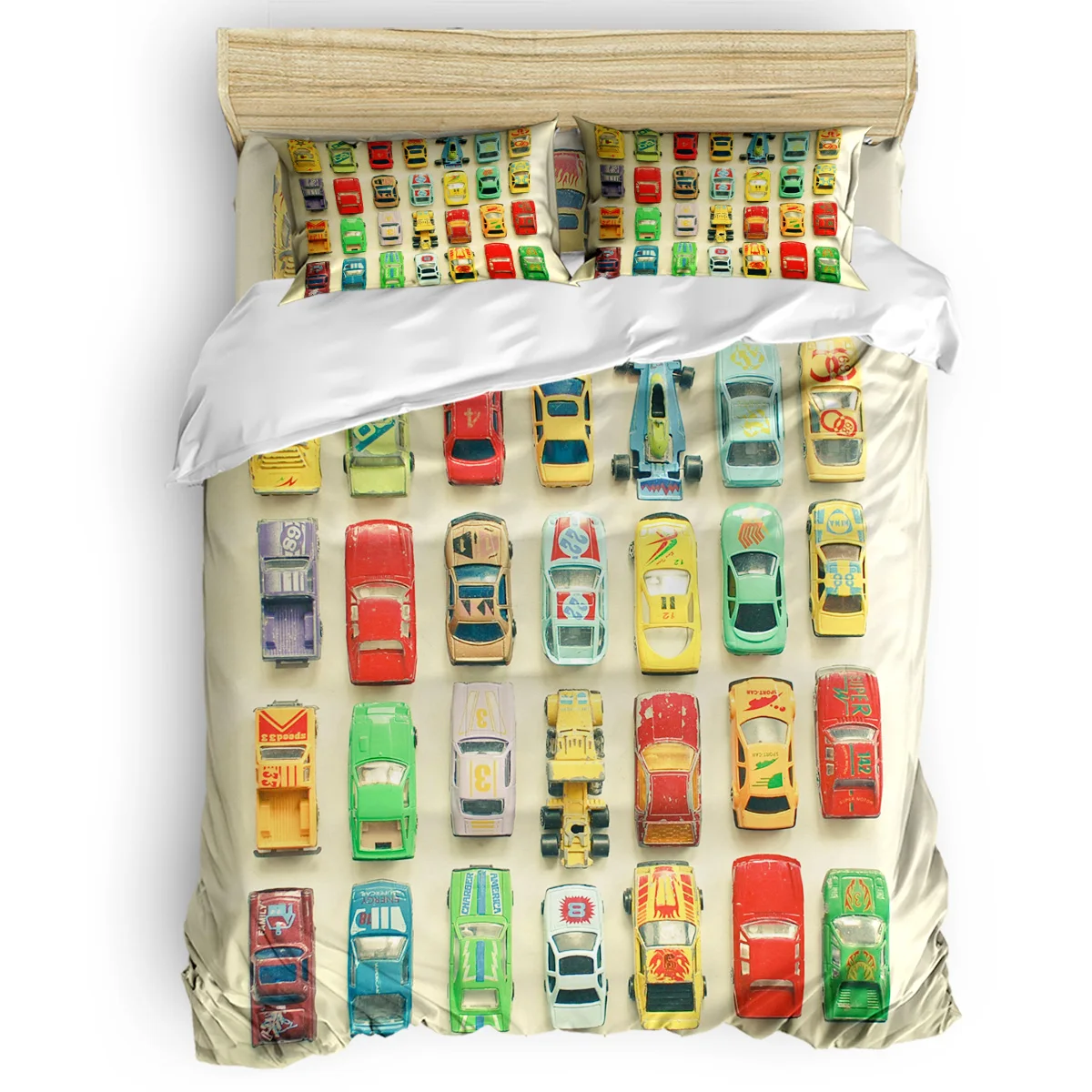 

Car Park Duvet Cover 3D Cotton Duvet Cover King Size Queen Size Quilt Cover Set Bedclothes Comforter Single Bedding Sets