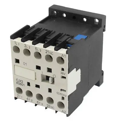 

CJX2-K0601 36 вольт катушка 35 мм din-рейка 6A три полюса 3P 1NC контактор переменного тока