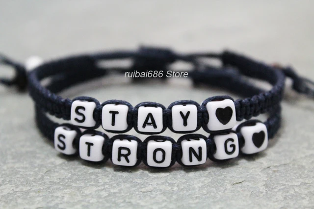 Stay Strong S Bracelet Handmade His Hers Stay Strong S Bracelet Handmade His Hers Personalized Gift