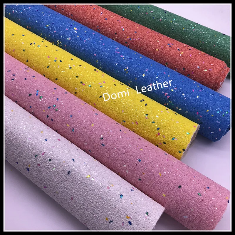 chunky glitter fabric with glitter pieces (3)