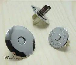 Магнитные защелки мешок кнопку кошелек Магнитные защелки кнопку 20 шт. 18 мм никель F18