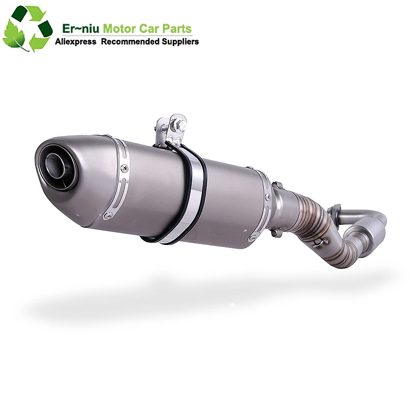 

Motorcycle Exhaust Slip-On Full System Modified Front Middle Link Pipe Muffler With Stciker For yamaha NVX155 NVX 155 Aerox155