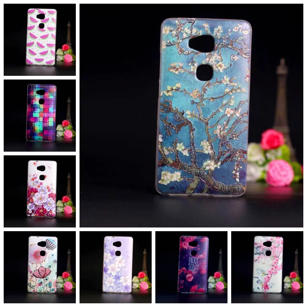 Чехол для Huawei Honor 5X GR5 силиконовая задняя крышка из ТПУ чехол 3D Ультратонкий 5 X
