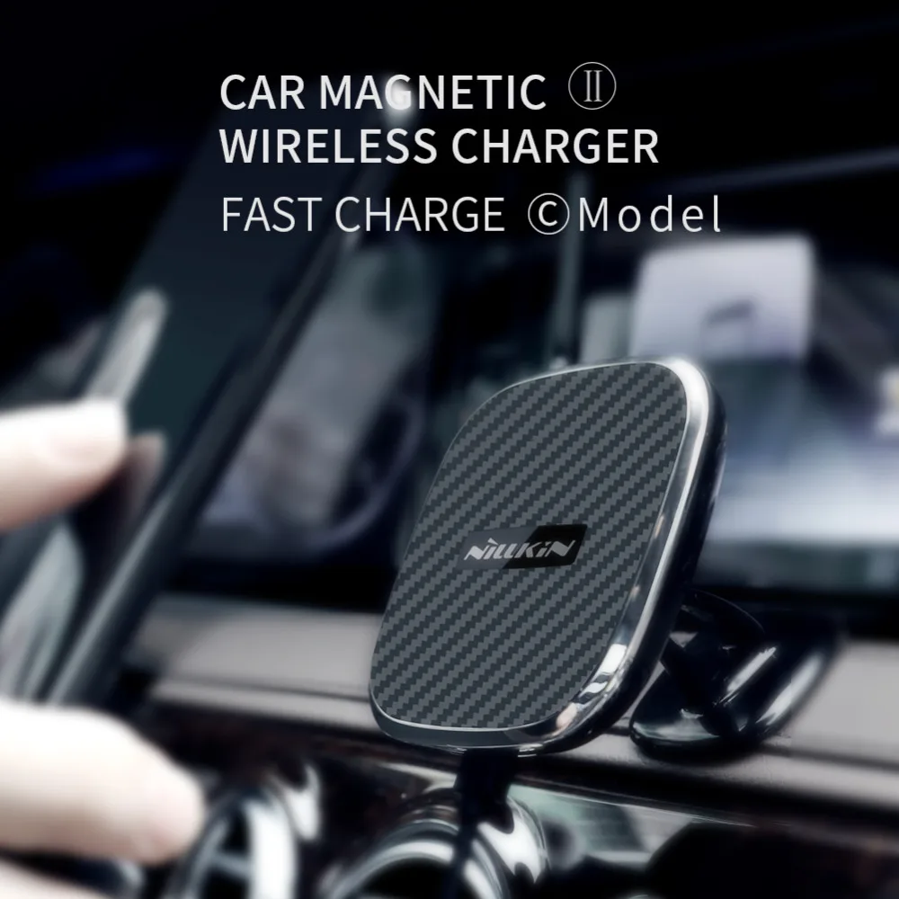 

Nillkin 10W Qi Car magnetic fast wireless charger II-C Mobile Phone stand Car Holder for Samsung S8 S9 Plus for iPhone X 8 8Plus