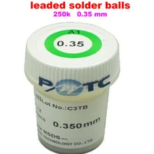 10 шт. PMTC свинцовый припой в шариках 250 k 0,35 мм для bga rework реболлинг пайка мяч