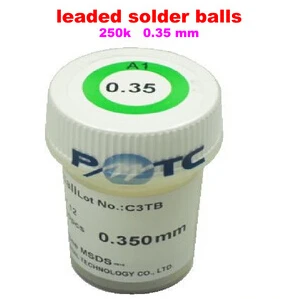 

10PCS PMTC leaded solder balls 250k 0.35 mm for bga rework reballing solder ball