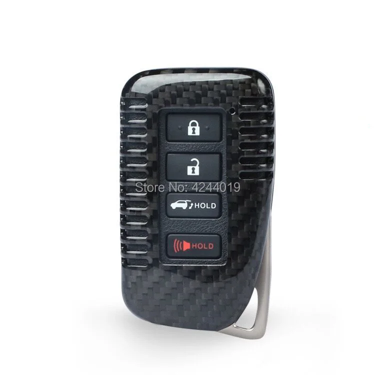 

Car Keychain Keyring Carbon Fiber Key Bag Key Fob Central Key Cover For Lexus CT IS ES GS RX GX