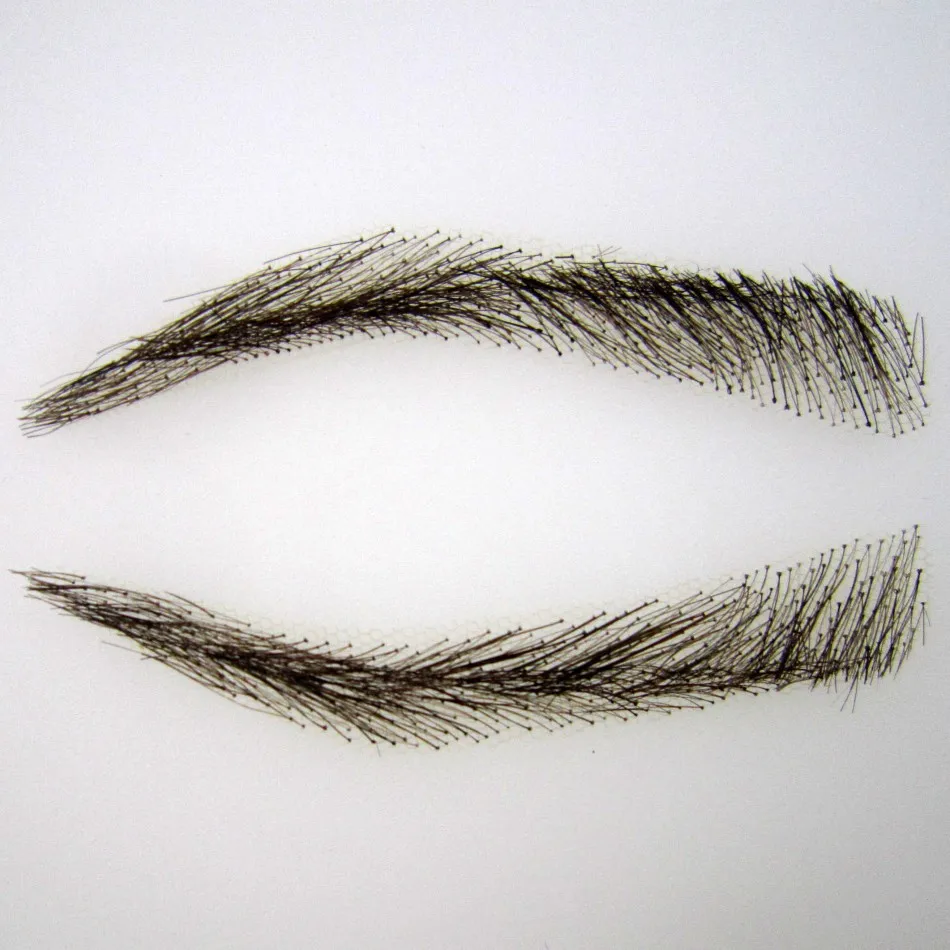 Натуральный бровей легко носить Ограниченная серия Sobrancelha 022 ручная работа человеческие волосы поддельные ручной работы швейцарское кружево невидимая реальность
