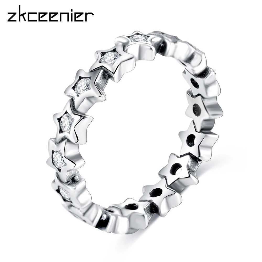 Подлинные покрытые серебром «любовь навсегда» сердце бренд палец кольцо для женщин Свадебные модные ювелирные изделия аксессуары подарок