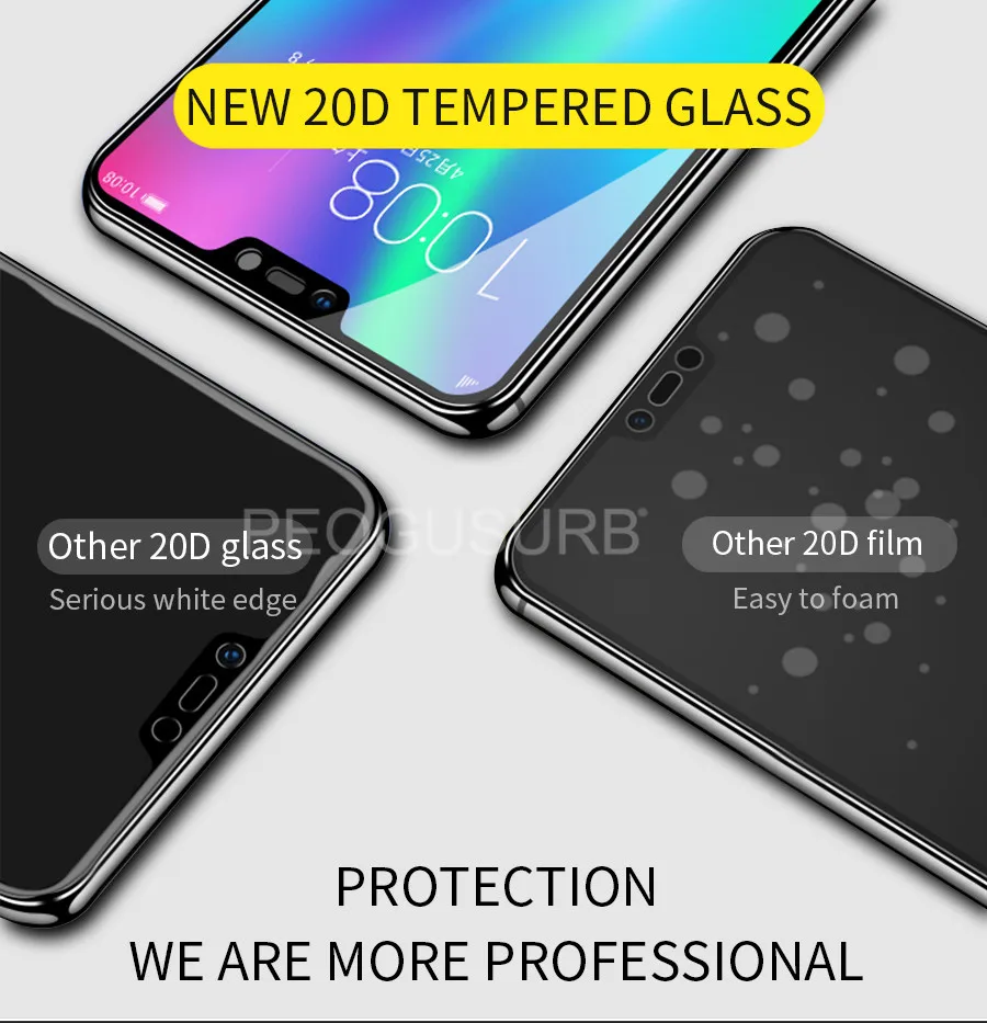 20D Полный Клей закаленное стекло протектор экрана для huawei mate 20 P30 P20 Pro Lite Nova 4 3i 3e Honor View 20 8X Y9 полное покрытие