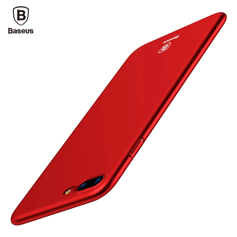 Baseus الفاخرة حالة الهاتف ل فون 7 رقيقة جدا سليم pc العودة تغطية ل iphone 6 6 ثانية 7 زائد حالة وقائية شل كابا fundas