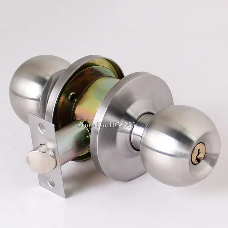 

High Quality Stainless Steel Security Door Lock With Key Entrance Locker TUBULAR LOCKSET, CYLINDRICAL KNOBSET door locks K176