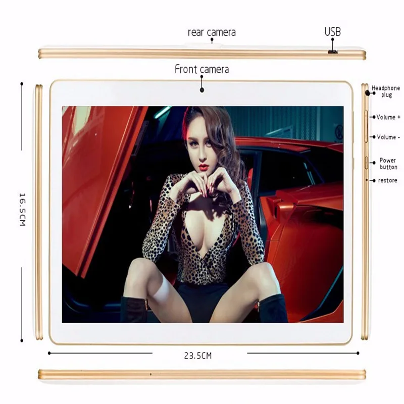 10 1 inch Tablet PC Octa Core 2GB RAM 32GB ROM Dual SIM Cards Android 5