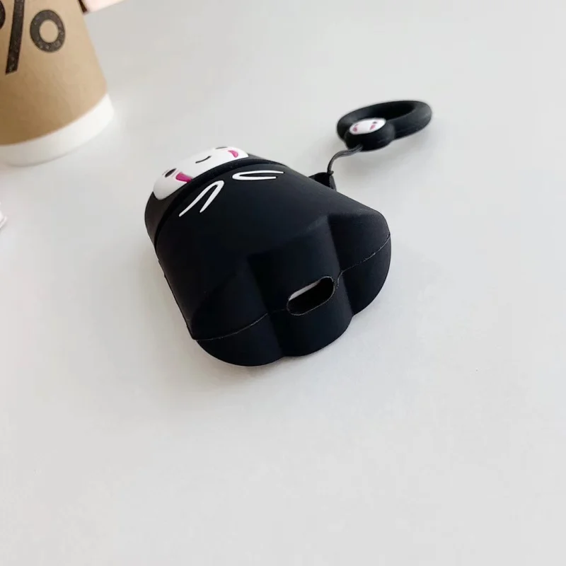 Для AirPods силиконовый гелевый Чехол, милый японский мультяшный чехол для наушников s для Apple Airpods 2, забавная Защитная крышка с кольцом на палец